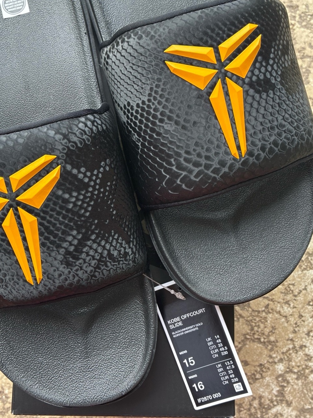 Brand new with tags. Kobe offcourt slides. Men’s size 15. NWT. - Picture 3 of 3